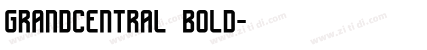 grandcentral bold字体转换